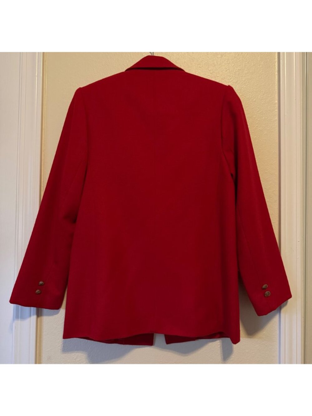 Vintage Petite Dumas Womens Red Blazer Suit Jacket Sz 4 - Picture 4 of 7